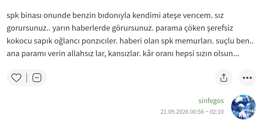 ArielBurakKplan's tweet photo. Kendisini SPK önünde YAKACAĞINI söyleyen bir PONZİ FON ZEDE. https://t.co/P1hZNEWyBB