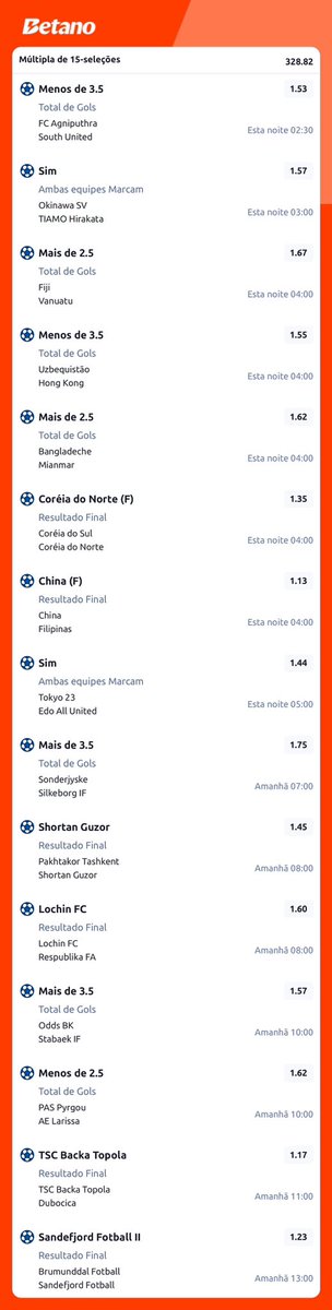 Sheiktiips's tweet photo. Bingo dessa madrugada ODD 300!! Só coisa fácil.
Bilhete nos comentários ✅ https://t.co/ZEIWL4PjUS