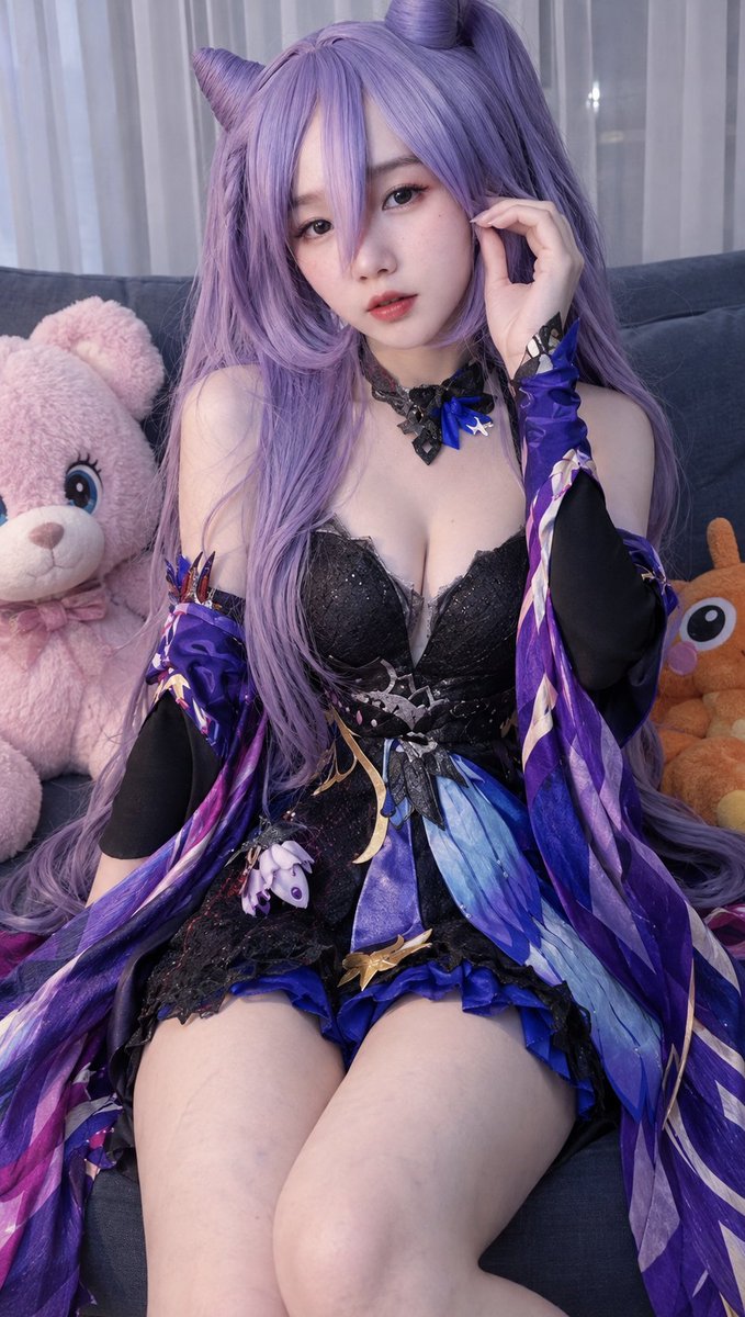 michirumichan's tweet photo. simply divine #erria #eri #opulent #splendor #keqing #GenshinImpactㅤ   ⛈⚡︎ ⋆.˚ https://t.co/U1UXjEOfOc