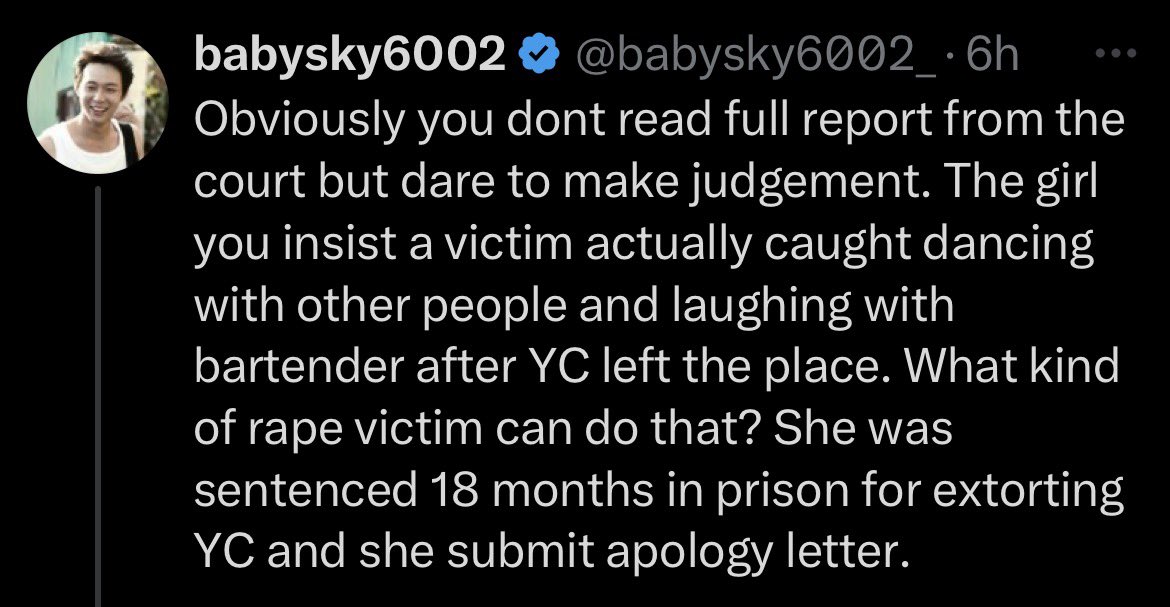 xiahlic's tweet photo. NEWS FLASH: RAPE VICTIMS CANT BE ACTING NORMAL!!!!!!😮😮😮 https://t.co/pqgF8Rffxt