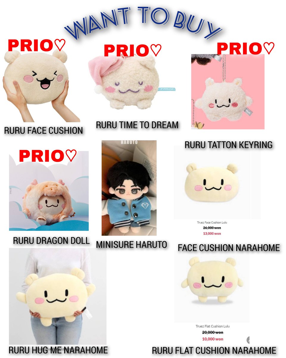 watanabewyou's tweet photo. [HELP RT] WTB // WANT TO BUY TRUZ RURU #PasartreasureMY #ตลาดนัดtreasure #ตลาดนัดtruz 

☆ Ruru face cushion
☆ Ruru time to dream
☆ Ruru tatton keyring
☆ Ruru Dragon doll
☆ Minisure Haruto
☆ Ruru nara

no ovp🙏🏻 not in rush, collecting slowly if you sell it rep/dm me🥹🤎 thank you