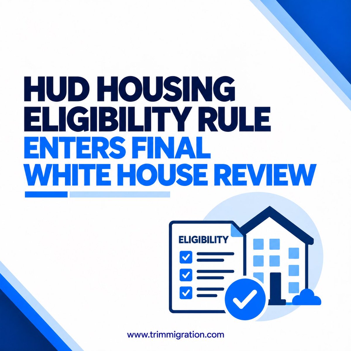 tr_immigration's tweet photo. A proposed HUD housing eligibility rule has entered final White House review, moving it closer to possible publication.

Read the full update:
https://t.co/RRkYTJ0kJ5

#HUD #ImmigrationPolicy #USImmigration https://t.co/oyV3AcWAja