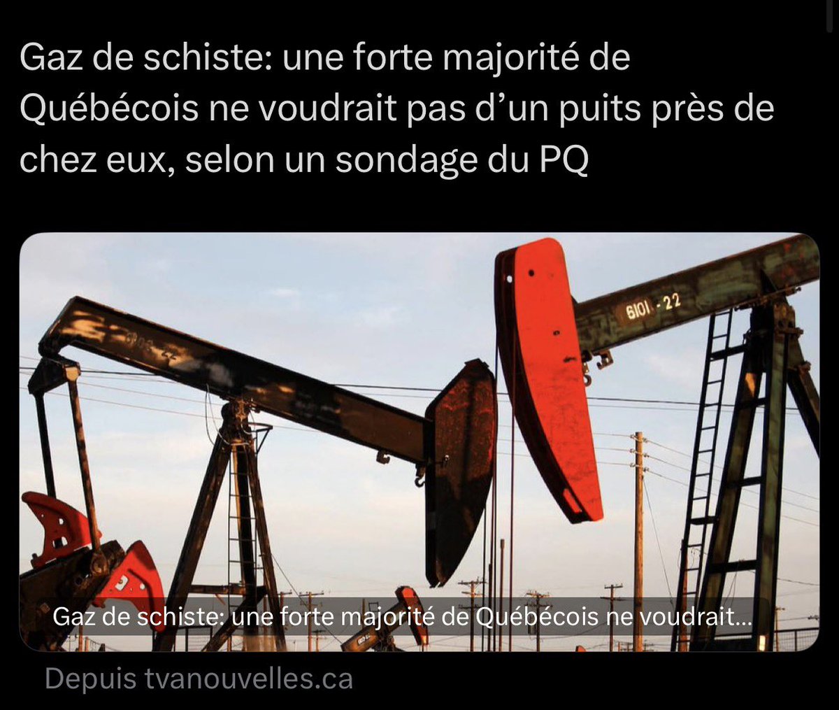 C_Savard's tweet photo. Les puits de gaz de schiste seraient dévastateurs pour la Vallée du St-Laurent où habite la grande majorité de la population québécoise. Dans les faits, le gens n’en veulent pas. C’est du sparage électoral ce dossier. https://t.co/XwjE2OJBwP