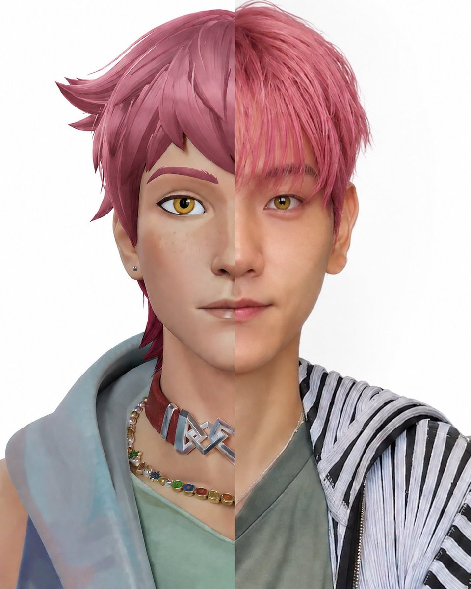 BBHE_'s tweet photo. THAT’S WHY BAEKHYUN BECAME EZREAL🔥 https://t.co/xM9jWeTVFQ