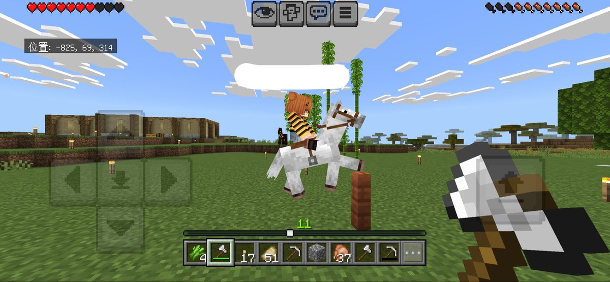 shnsk2005's tweet photo. 夜中一緒にマイクラしたー！！
馬乗ってウキウキしてるのおもろかったww https://t.co/8Pk8xFJDtp