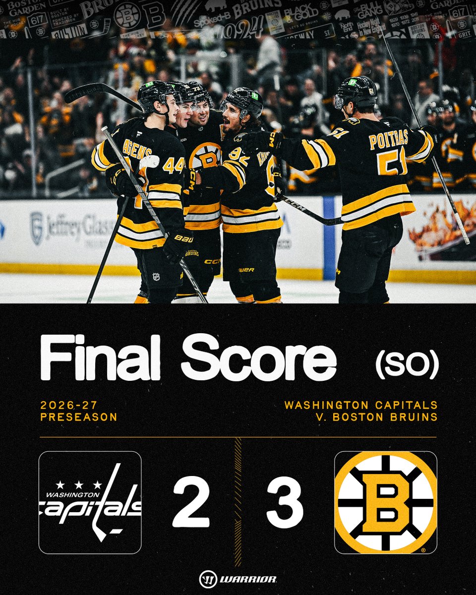 NHLBruins's tweet photo. A win to start the preseason. https://t.co/gStNmIue1G