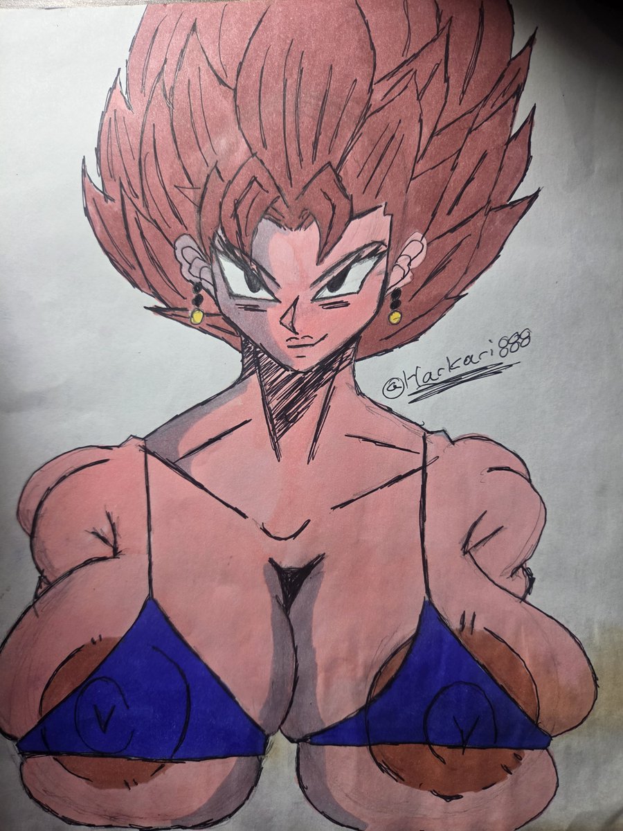 harkari888's tweet photo. female vegito: ITS JUST AN SUN TAN THATS ALL RIGHT! 

#dragon_ball  #dragonballz #vegito #anime #fanart #nsfw #nsfwtwt  #hentai #nsfw #nsfwtwt #sketches #porn #sexy #bigboobs https://t.co/lstxcj80EK
