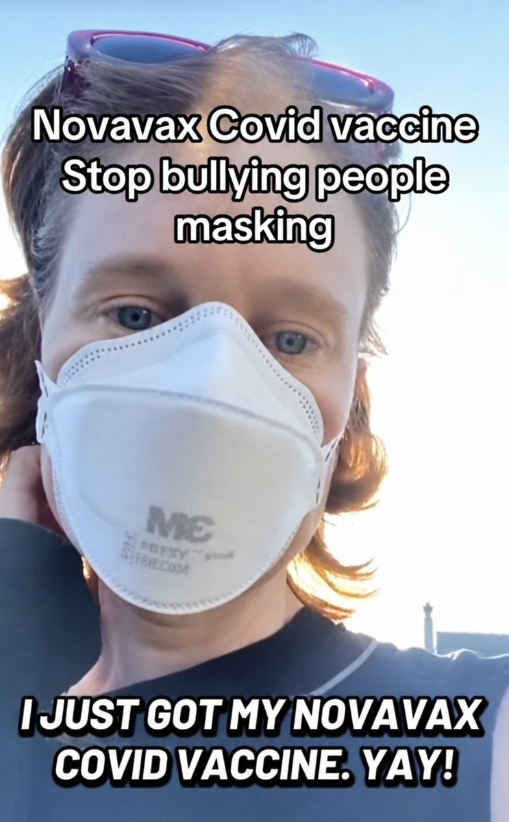 toobaffled's tweet photo. “Got my brand-new COVID vaccine!   YAY!!  🎉💉

…now, excuse me while I continue wearing my mask outside, completely alone, just in case. 
😷😂

Because apparently, even after getting the latest shot, the fresh air is still suspicious. 🤣 https://t.co/uFz7ZNFGig