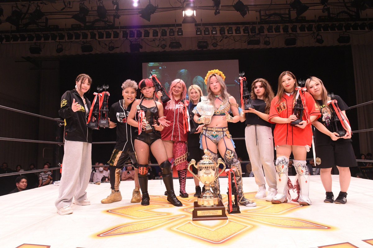 miku_aono's tweet photo. DREAM✴︎STAR GP 2026 閉幕。

準決勝敗退で、2連覇ならず。
悔しいけど、昨日のレアは本当に凄かった！

若手の勢いがこのリーグ戦を熱くして、マリーゴールドの未来は明るいと証明してくれました。

私ももっと強くなります❤️‍🔥

たくさんの応援、本当にありがとうございました。
#pw_mg https://t.co/twkQ1BUr2V