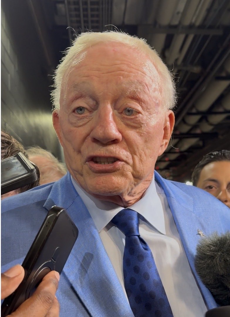 jonmachota's tweet photo. Jerry Jones: “We’re better than we’ve been the last two years on defense.” https://t.co/g1LJ0cFqXU