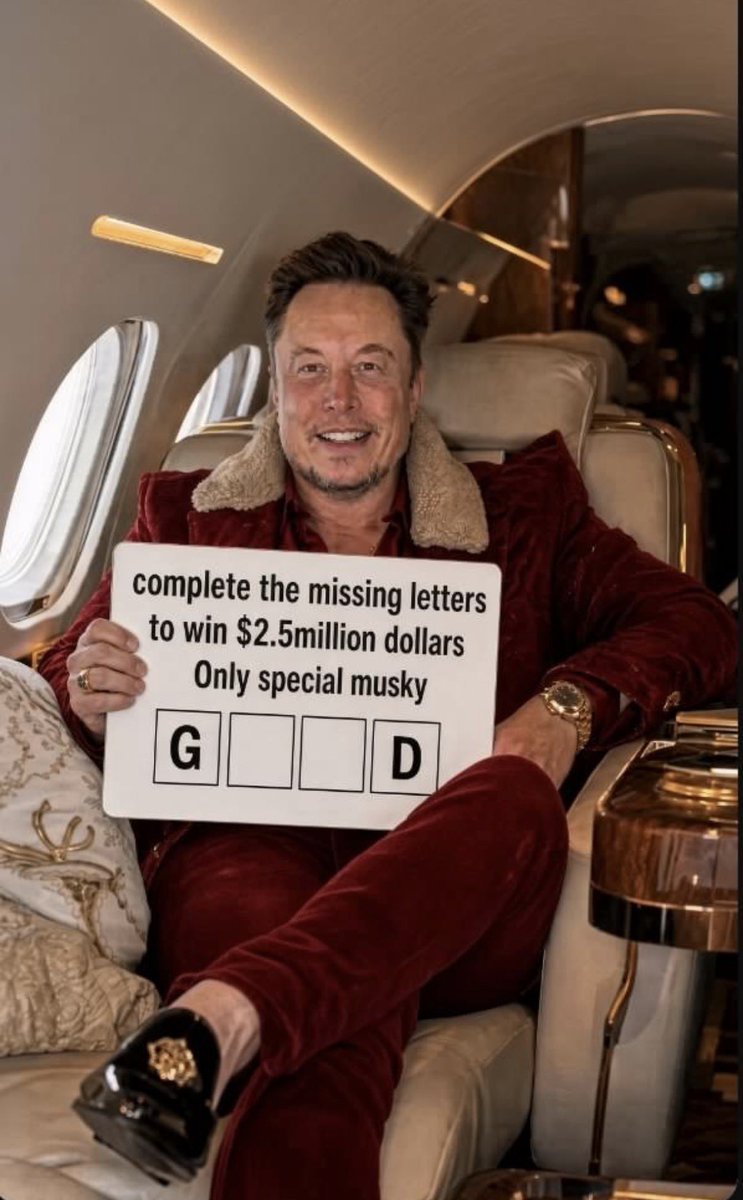 Rocketmanxmx's tweet photo. Missing Letters Challenge! 👀
G _ _ D — Can you complete the word? 🔥
   💰 $2.5M prize — what’s your answer? 👇 https://t.co/WoW2Yq1VNQ
