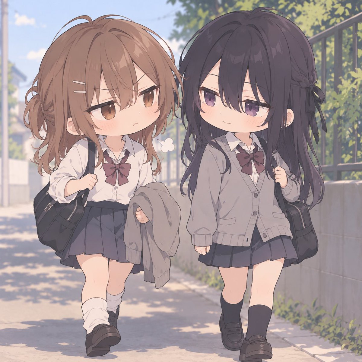 chibihoukago's tweet photo. 「秋だから着る」

って朝は言ってた。

今、持ってる。

#ちび放課後 #AIイラスト #オリジナルキャラクター https://t.co/kiXI4y0rgk