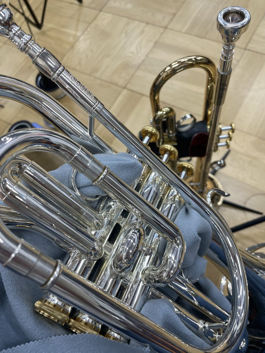 satomegu1106's tweet photo. 今日の練習は久々にコルネット。
＃トランペット
＃コルネット
＃吹奏楽 https://t.co/LjzdXHdu4j
