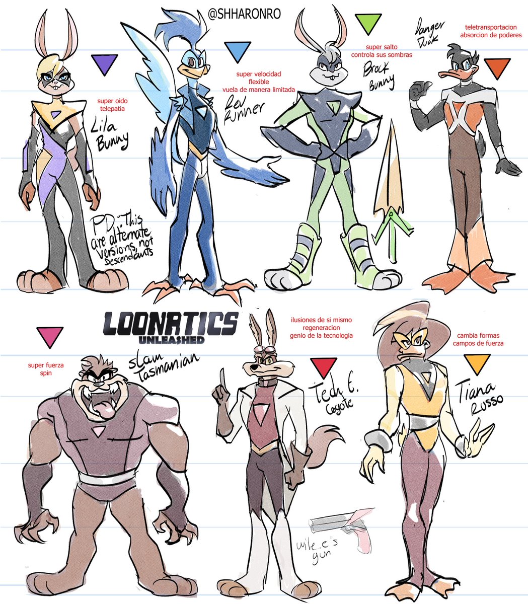 ShharonRO's tweet photo. redesigns #loonaticsunleashed #looneytunes https://t.co/b6wLquHTCf