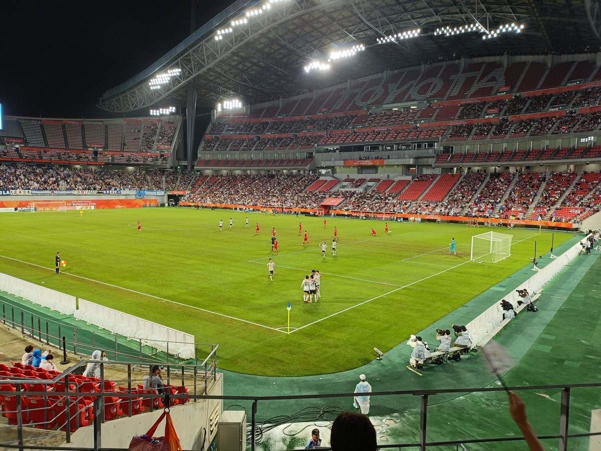 dora46ban's tweet photo. 昨日のアジア大会サッカー日本代表戦⚽素晴らしいサッカーでした😊

#生観戦 https://t.co/pCaYvD1EPO