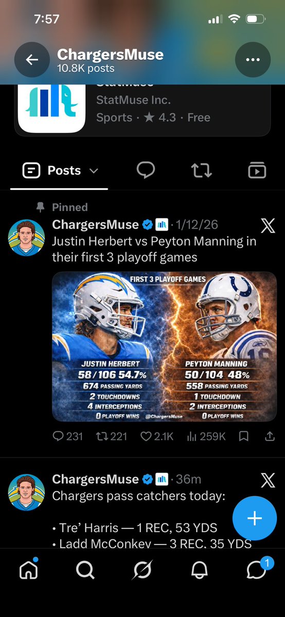AugustusL16347's tweet photo. @ChargersMuse can you please take this down don't compare him to manning ever https://t.co/R9K9mmE23y