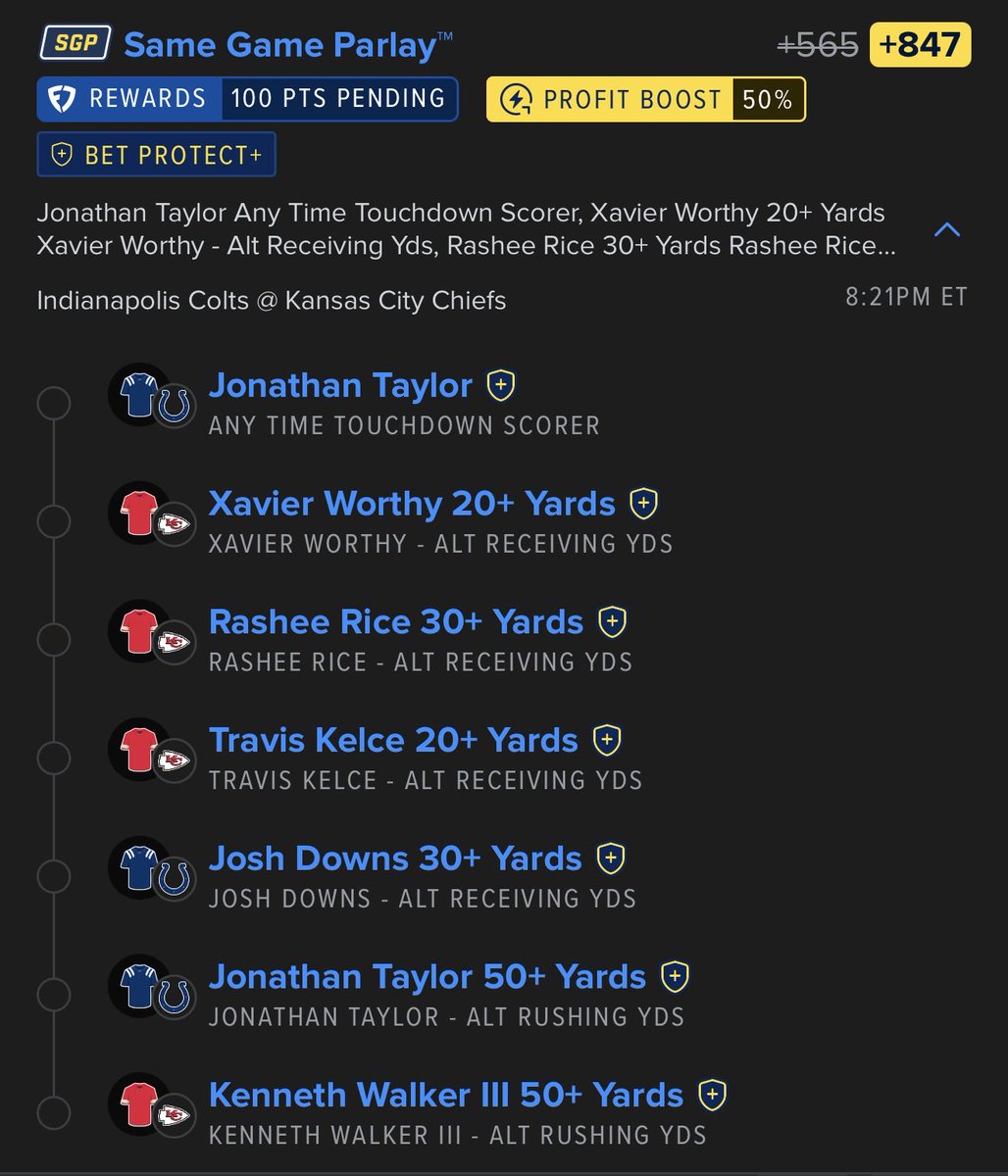 HunchOfBets's tweet photo. Colts Chiefs SGP https://t.co/QUA5EpSm3u