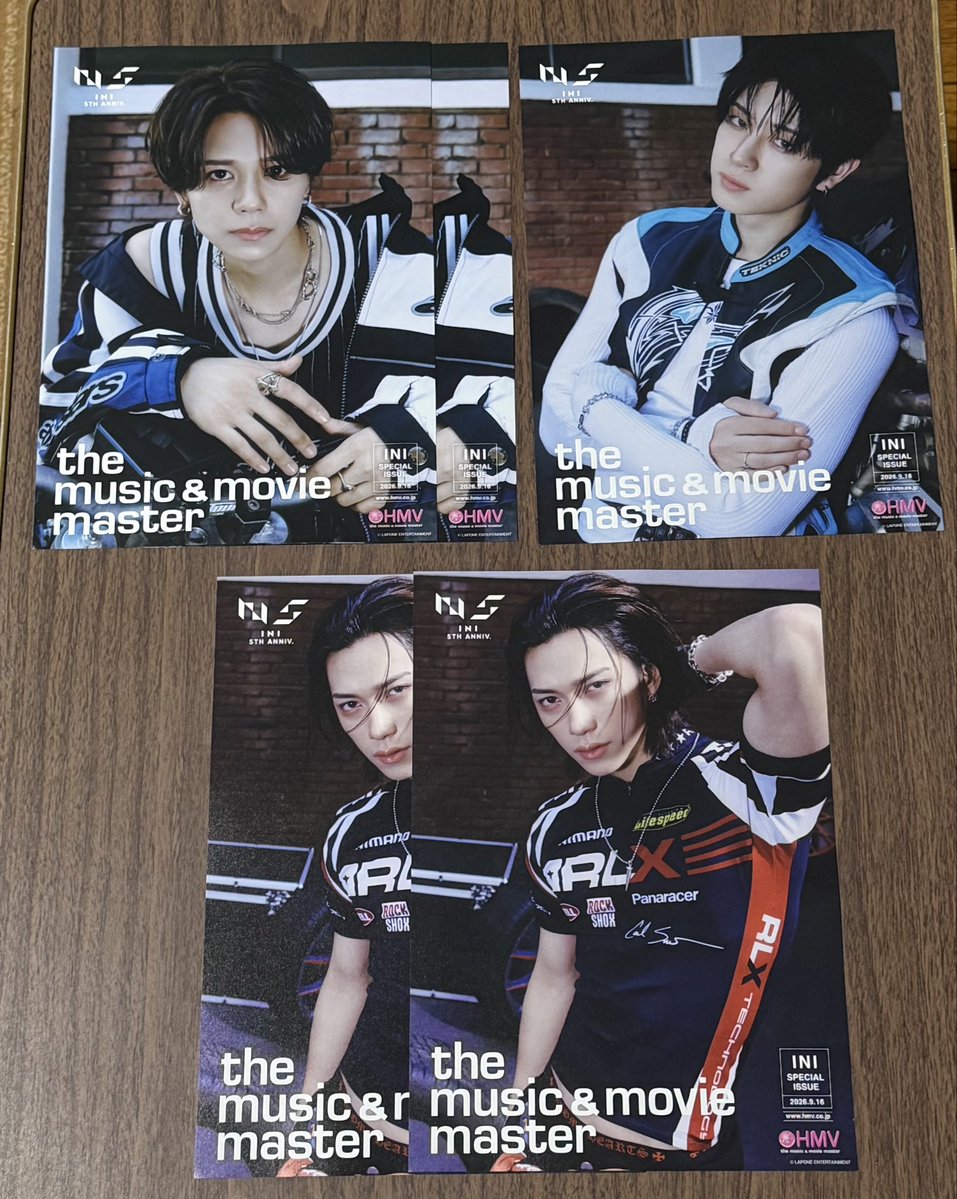 toritorom's tweet photo. INI ANTHEM HMVフライヤー 交換

譲）西 シュウ 田島 尾崎 藤牧 佐野 池﨑

求）同種 髙塚 後藤 
　　未使用お渡し会エンコ、未使用シリアル

STARフェス手渡しor郵送希望
まとめての方優先

#INI交換 https://t.co/E4qmxd0Quq