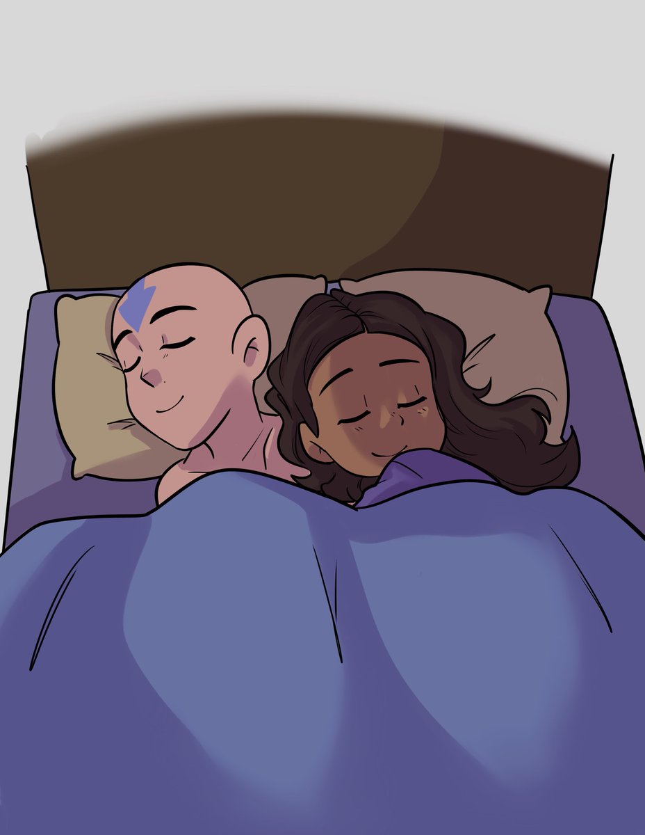 caroliner_draws's tweet photo. rare occurrence where she wakes up before him #Kataang https://t.co/Vmg3QQaHJU