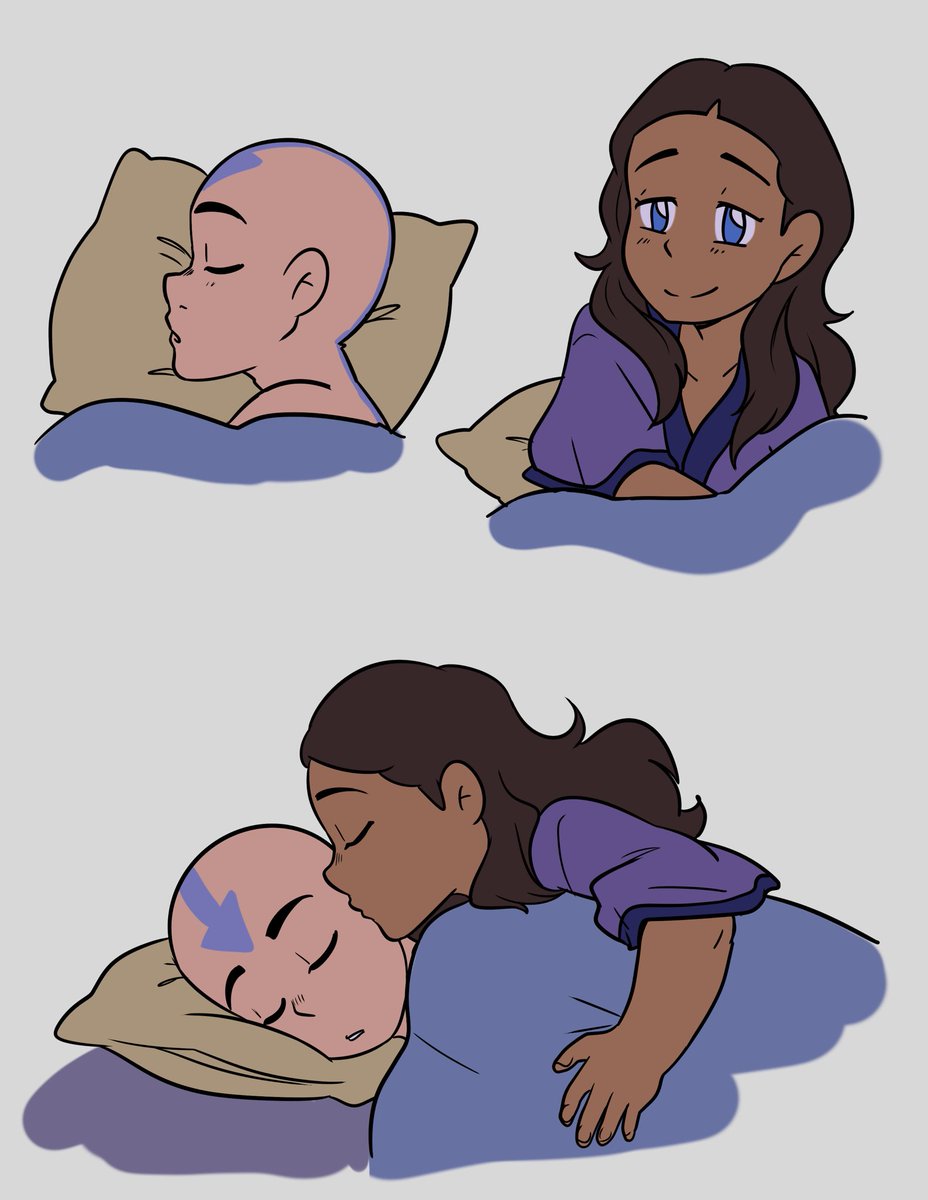 caroliner_draws's tweet photo. rare occurrence where she wakes up before him #Kataang https://t.co/Vmg3QQaHJU