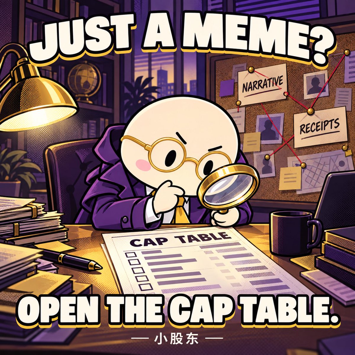LilShareholder's tweet photo. @Anbzydd520 Some see a meme.
小股东 opens the cap table.

Big narratives deserve bigger homework. 🔎 https://t.co/N2WMwOD9bM