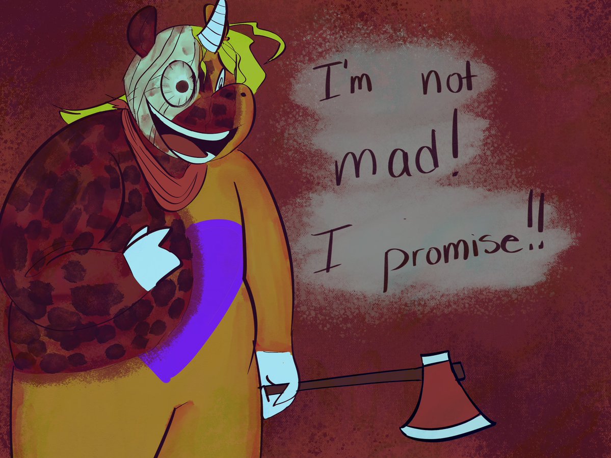 bearlyyoy's tweet photo. Well I think he’s a little mad 

#Buddytheunicorn #buddy #fanart https://t.co/HP1Kx5uQP0