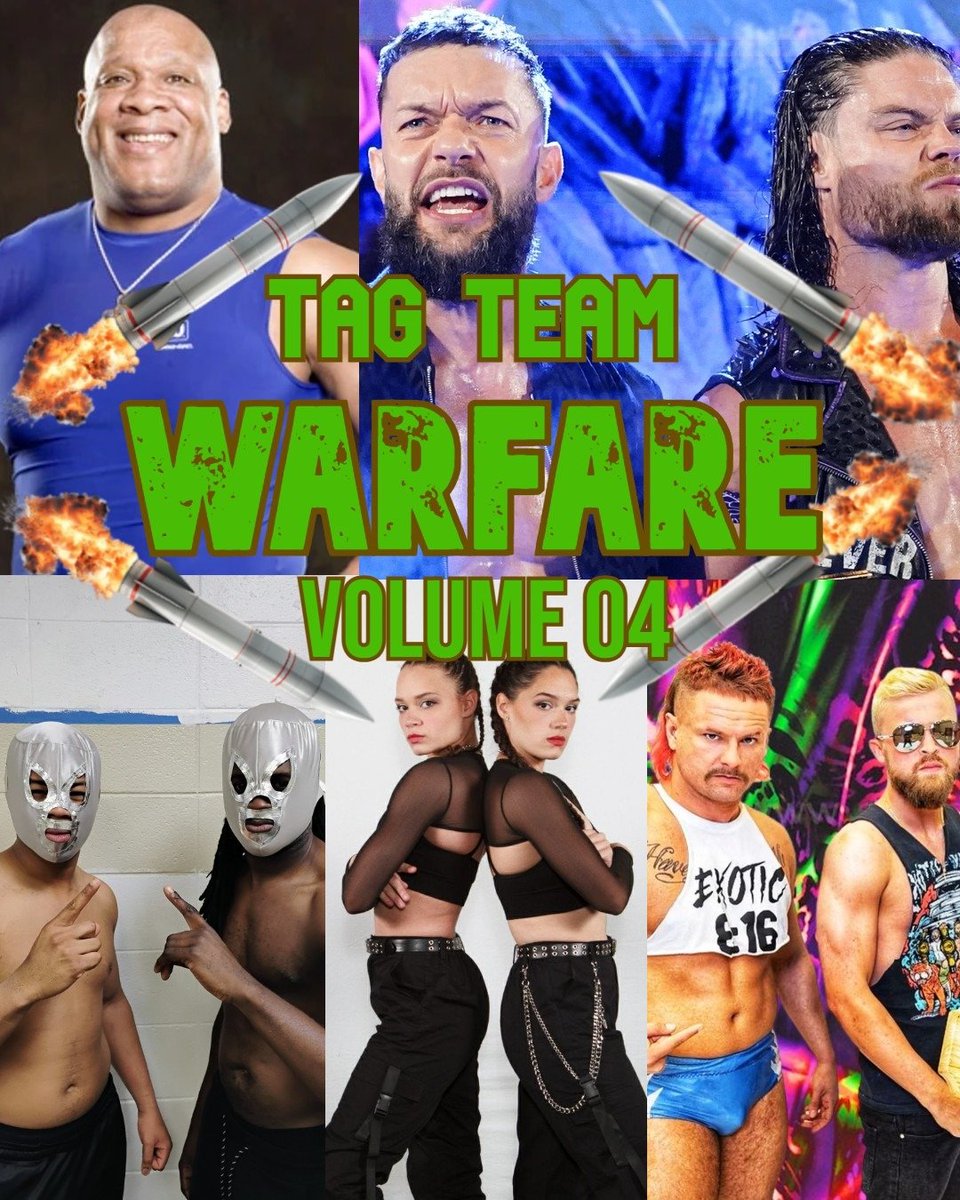 JAMMINMUSICMAN1's tweet photo. Start Your #SundayNight With Some #TagTeam Warfare Volume 04 Featuring #JudgementDay #RenegadeTwins #SilverBullets #ExoticYouth & More 🔥🪖💪 Click To Watch: https://t.co/GBuaAib54m
#WrestlingCommunity #AEWDynamite #WWERaw #NWAPowerrr #CMLL #ProgressWrestling #NJPW #AJPW https://t.co/MMARW5JKFs