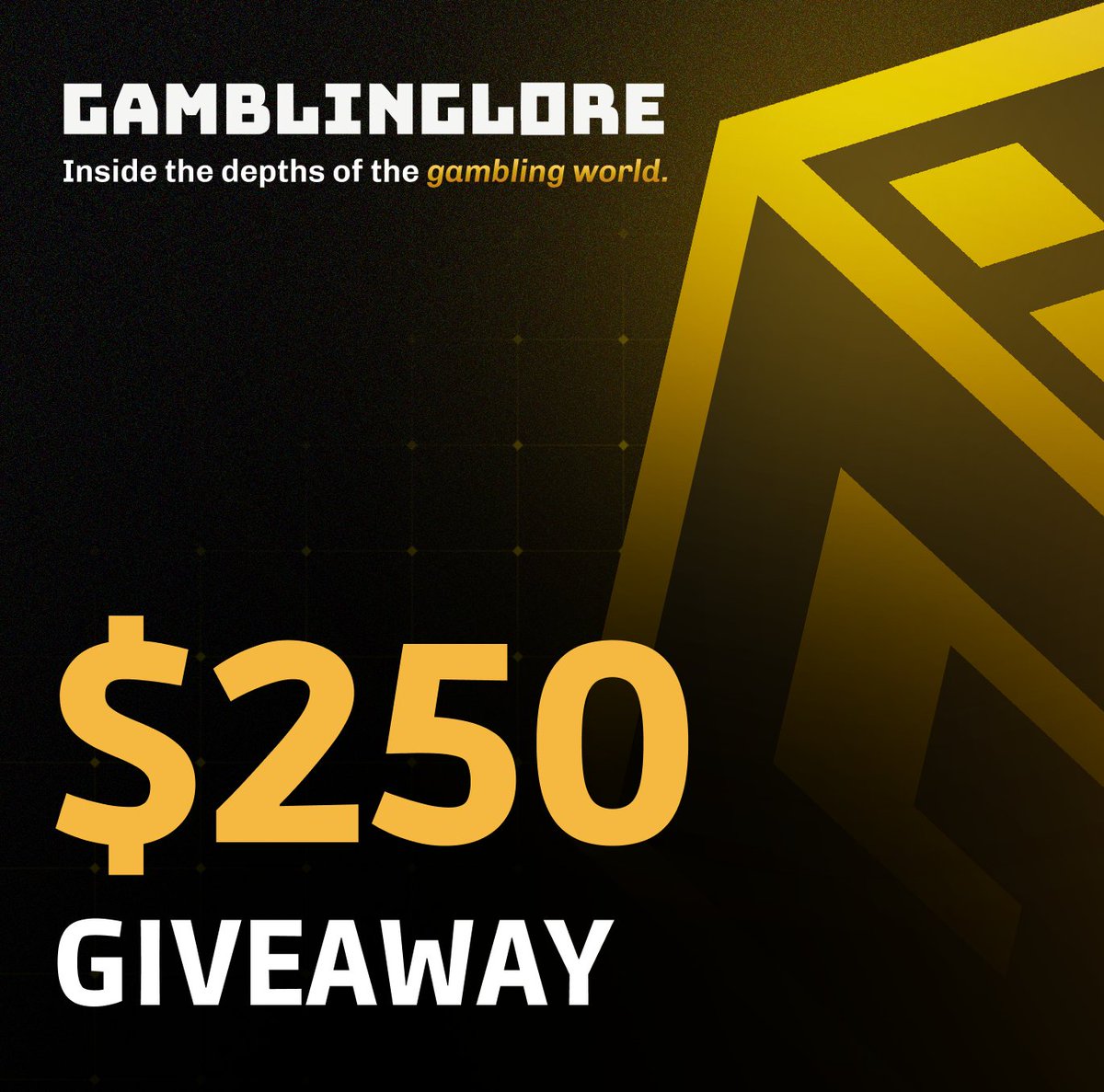 notsupr3me's tweet photo. We're working on an exciting major update to Gambling Lore.

Expecting to release it early next month, so I'm giving away some money now:

$250 Giveaway🎁

- Follow me + @GamblingLore and its affiliates
- Like + RT
- Tag one friend  

Drawn in 48 hours. Good luck! https://t.co/NYbTvTDRrk