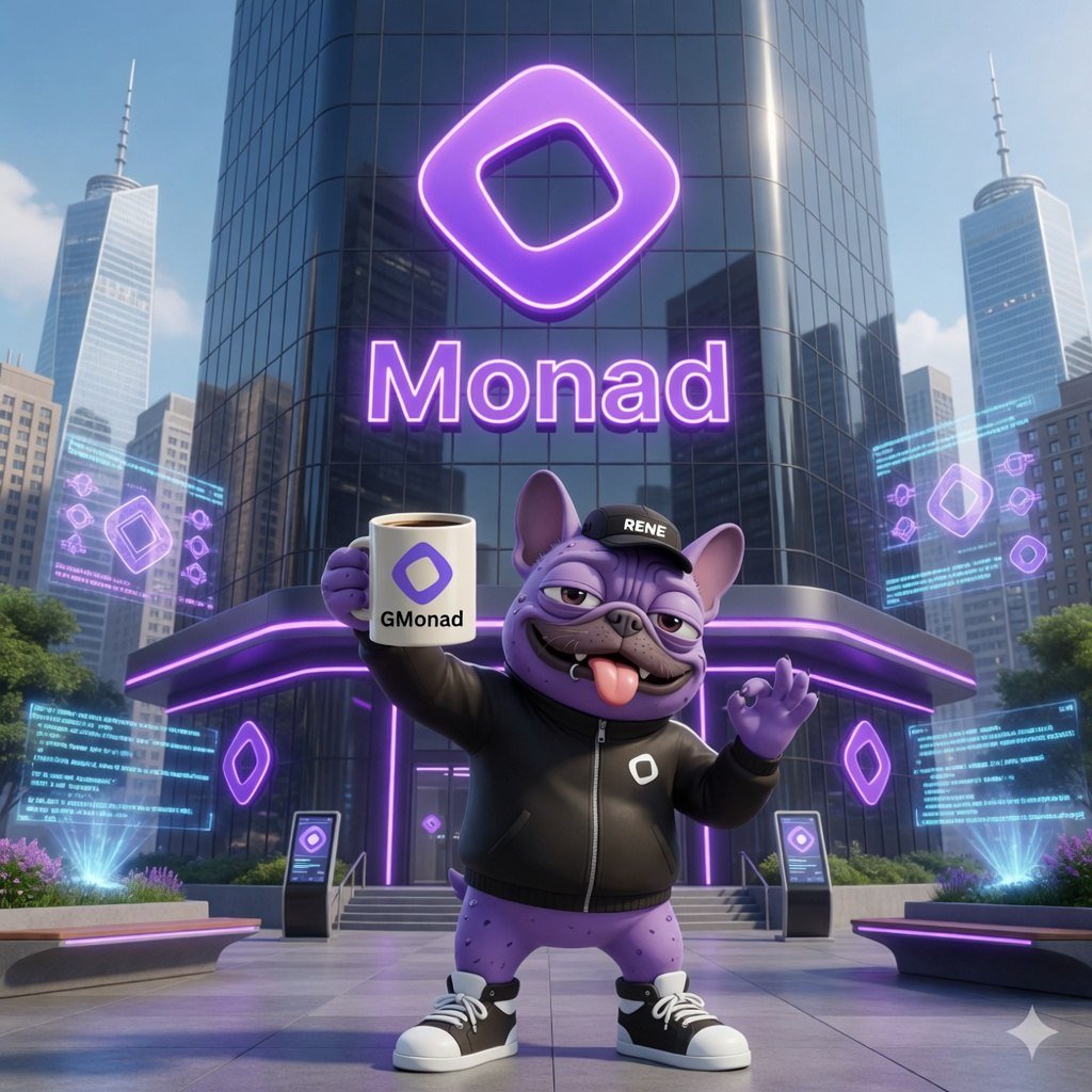 KeonesDog's tweet photo. Woof woof! What's up my dogs? I hope everyone is doing well! I've been asleep but I think it's time I wake up! Gmonad! 💎👀 https://t.co/u2FMCclgtX