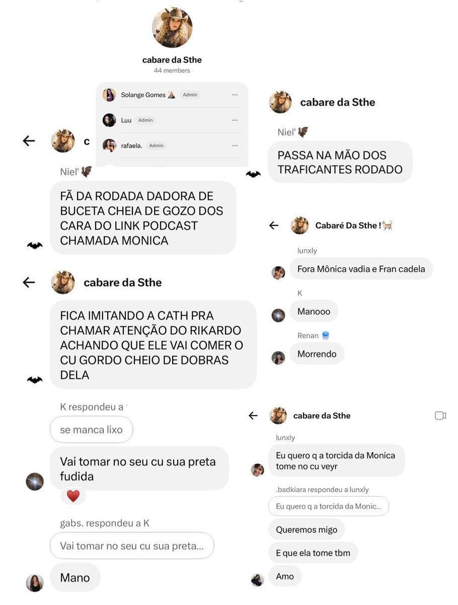 an_coment's tweet photo. 🤮 Que falta de respeito com a Mônica Fonseca esses ADMS da Stephanie Gomes que a mãe dela interage lá e é administradora. Eles pregam amor mas no grupo só atacam e xingam as pessoas, Meu Deus!

#AFazenda #AFazenda18 https://t.co/dqiYMJQy7I