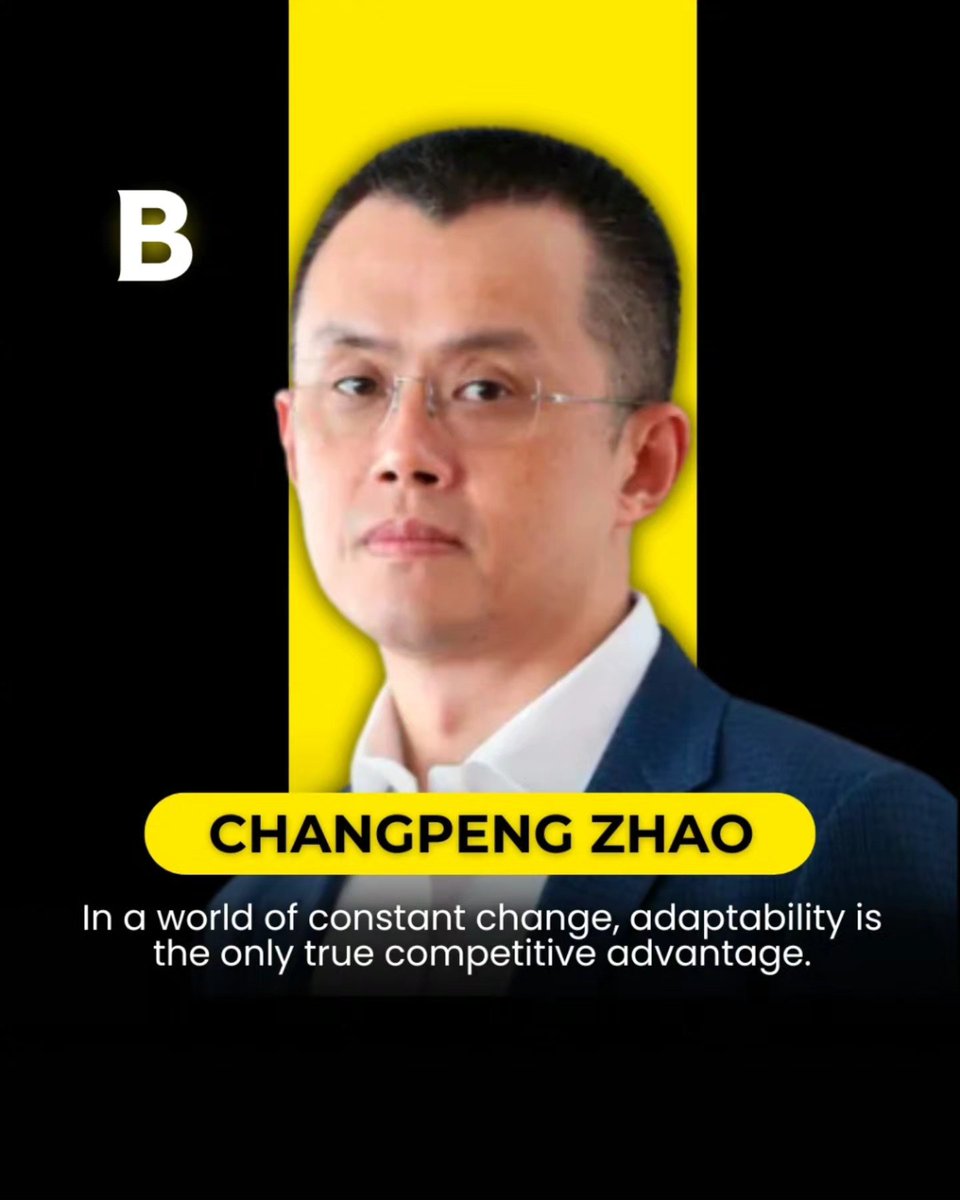 HenriettaFhrsh's tweet photo. Markets shift. Tech evolves. The world won’t wait. Changpeng Zhao cracked the code: Adaptability isn’t optional — it’s the ultimate edge. 🔁
If you can’t pivot fast, you’ll fall behind. Stay sharp. Stay adaptable. Stay ahead. 🚀 https://t.co/mfAGdEz51b