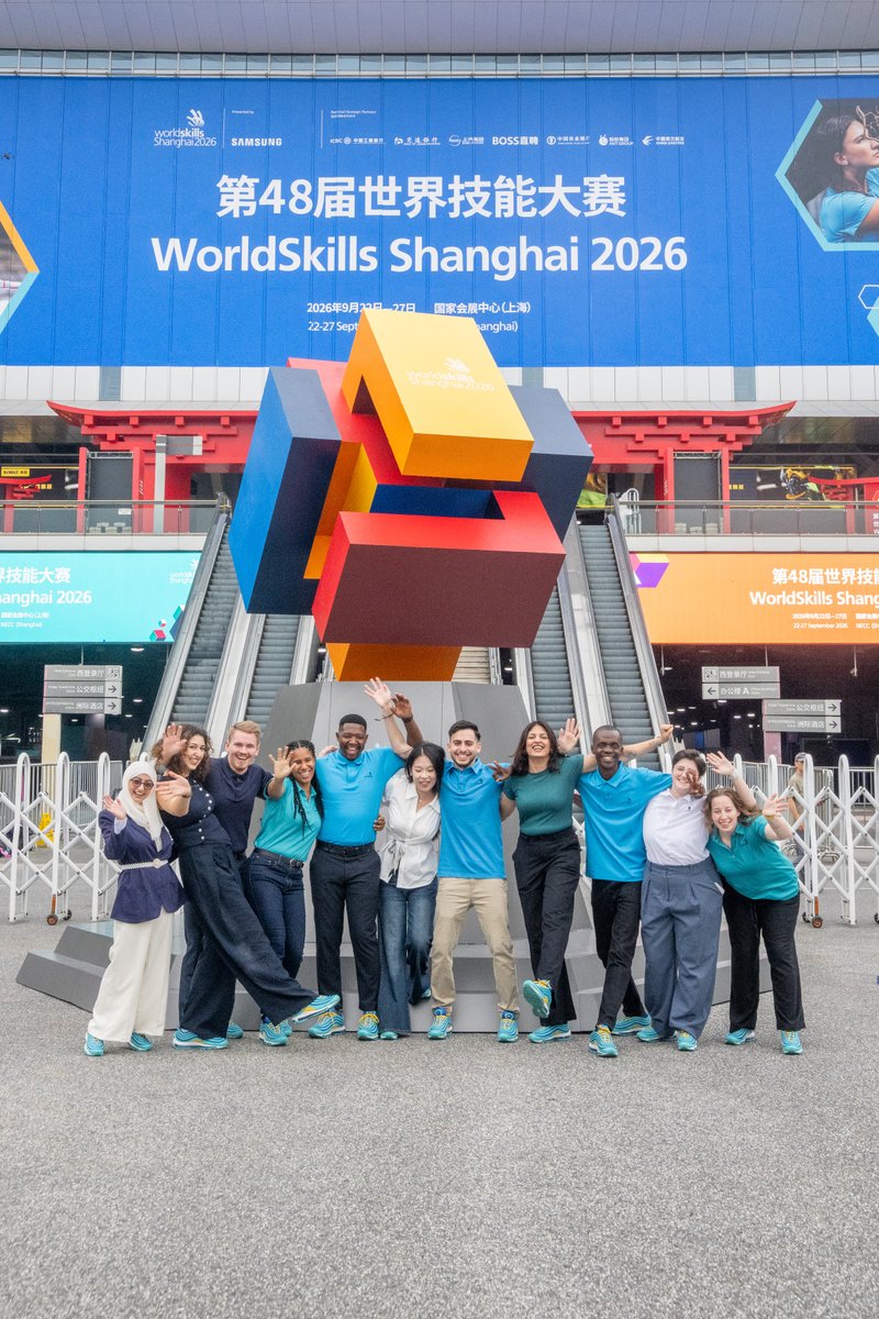 WorldSkills's tweet photo. #WorldSkills Champions Trust youth ambassadors are playing a key role at #WorldSkillsShanghai2026, speaking at events, inspiring students and advocating for skills development and excellence.

Follow in their foot steps! 

Apply to join the next cohort: https://t.co/5WN7Rh757r https://t.co/b0zjEcRtWQ