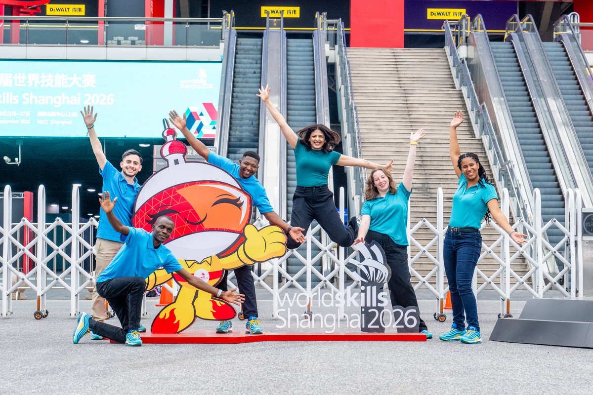 WorldSkills's tweet photo. #WorldSkills Champions Trust youth ambassadors are playing a key role at #WorldSkillsShanghai2026, speaking at events, inspiring students and advocating for skills development and excellence.

Follow in their foot steps! 

Apply to join the next cohort: https://t.co/5WN7Rh757r https://t.co/b0zjEcRtWQ