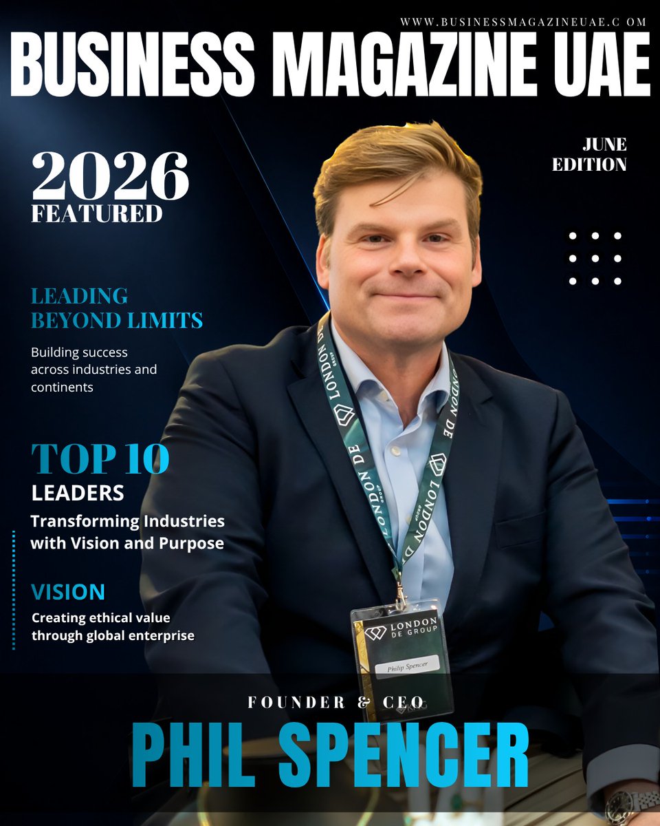 MarceleneVcpla's tweet photo. ✨ Leadership. Innovation. Integrity. Phil Spencer is transforming industries through ethical entrepreneurship and global vision. 🔥 Featured in @businessmagazineuae - Top 10 Leaders Transforming Industries with Vision and Purpose
📖 Link in bio https://t.co/AUeAYjXO8y