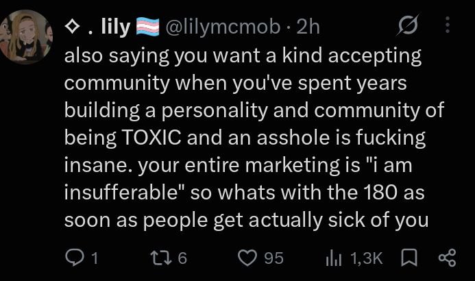 Toadyyster's tweet photo. @silverxcristal I agree that people can change and all
But Phisnom built his whole Career,Community and Online Persona to be A Toxic Asshole that everyone hates
So this feels like he isn't truly sorry and is just saying that so he could stop being twitter's punching bag https://t.co/zktOxWEAJ9