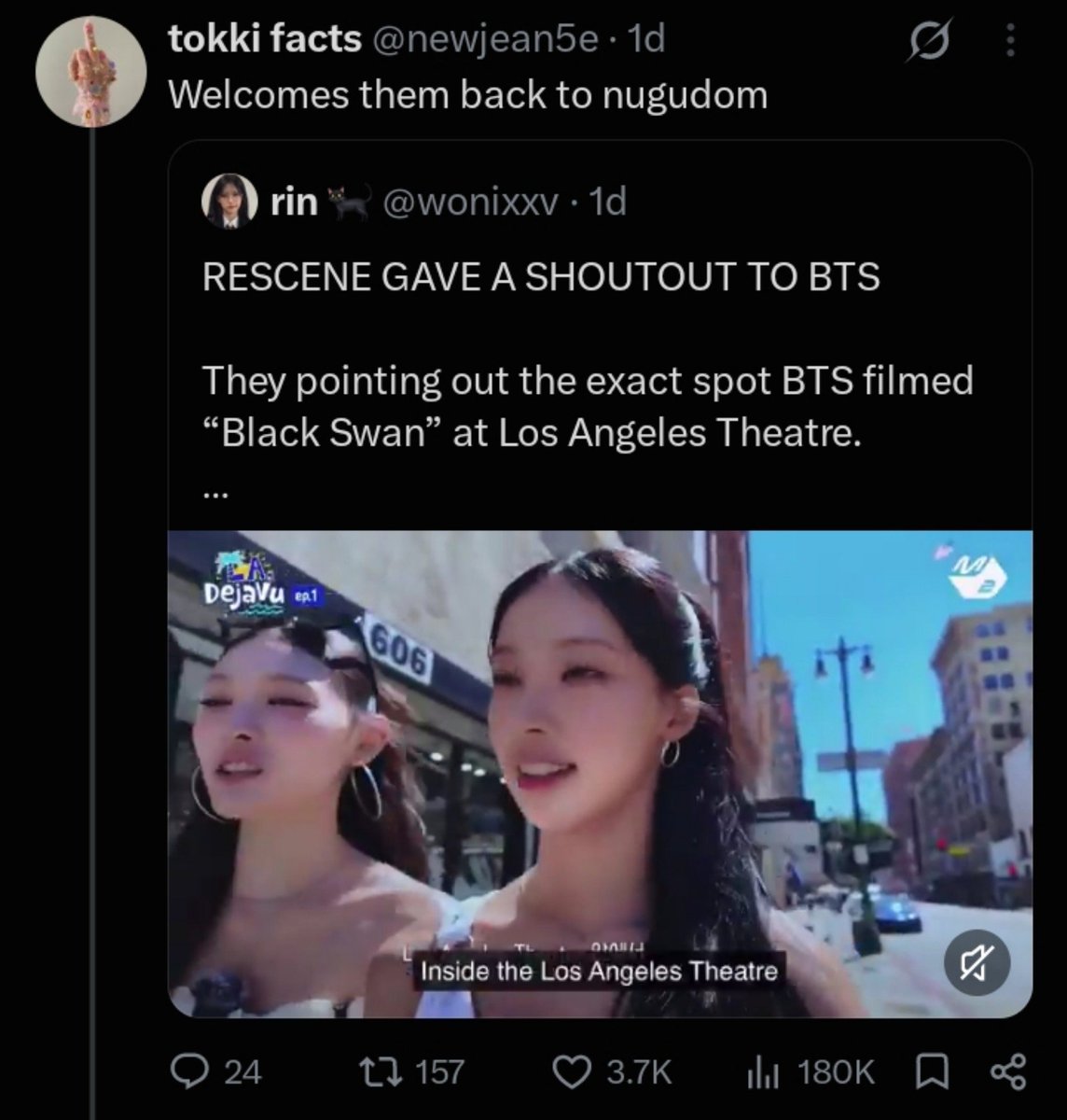 duojinkoo's tweet photo. gg stans are already wishing rescene failure only cus they like bts, feminism 😍😍 https://t.co/2jVLn7zX6L