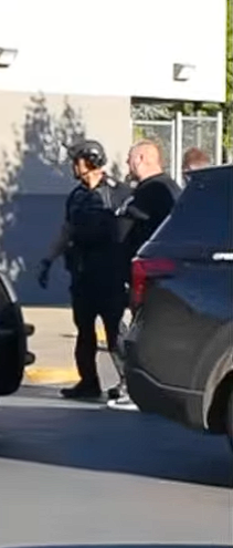PTNewsNet's tweet photo. Michael James Duntley, aka Wider Spider Mike ,Age 59 of Milwaukee, Oregon  getting arrested for a warrant in regards to the theft of @THEGUYERSHOW 's phone.  Portland Oregon 9/20/2026 https://t.co/MvbxfIUnzJ