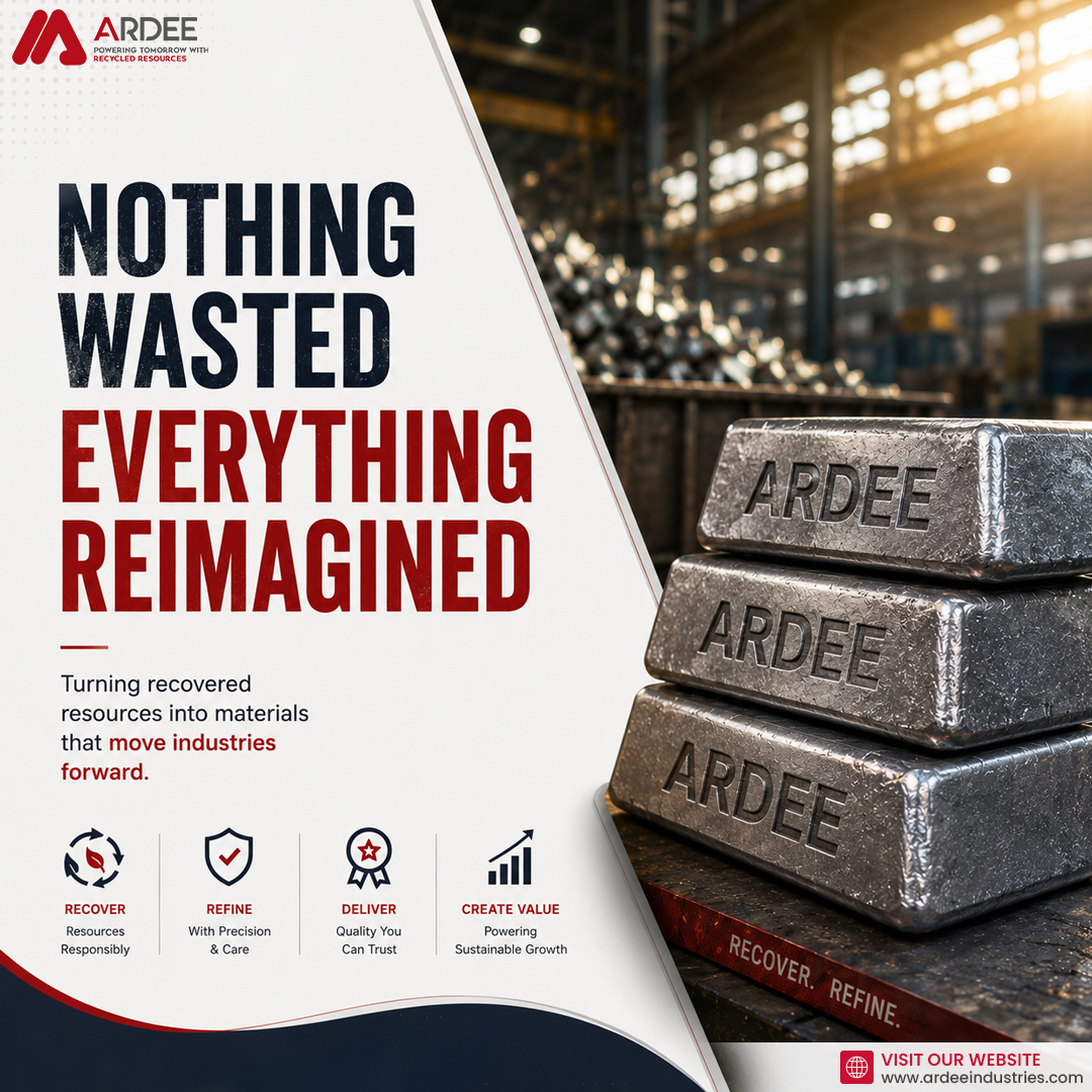 Ardeeltd's tweet photo. Nothing Wasted. Everything Reimagined.
At Ardee Industries, we recover valuable resources and refine them into quality materials that support a more sustainable future.
Recover. Refine. Deliver. Create Value.
#ArdeeIndustries #CircularEconomy #Sustainability #ResourceRecovery https://t.co/RQkj0bNT47
