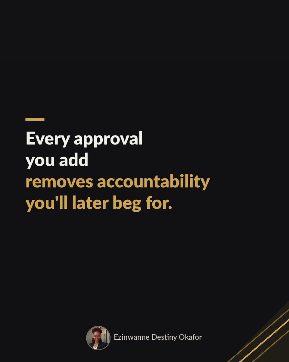 Cassy_Blakes's tweet photo. Remove one approval step this quarter and replace it with a clear limit people are trusted to own.

#operationsmanagement 
#strategymanagement 
#operationsandstrategy https://t.co/iNivnD0sM5