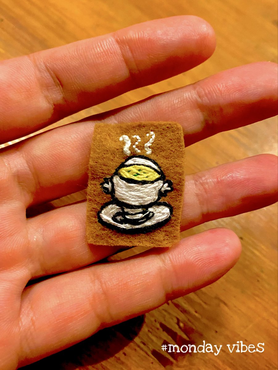 mughiko's tweet photo. コーンポタージュ on my mind...
#mondayvibes #cornpotage #embroidery #刺繍 #慕情エンブロイデリー https://t.co/QfQuk2NJhM