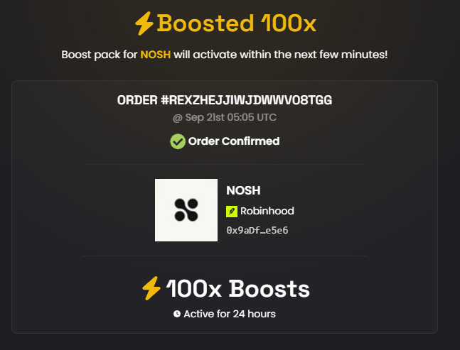usenoshonrh's tweet photo. ⚡ Boosted 100x NOSH on DEX Screener!
https://t.co/zqD92JbkrM https://t.co/NjkUbRnsRA