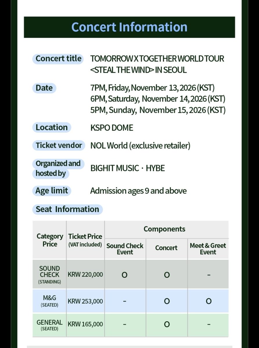 TXTintl_twt's tweet photo. NOTICE | 260921

TOMORROW X TOGETHER WORLD TOUR <STEAL THE WIND> IN SEOUL In-person Event Ticketing Guide

🔗https://t.co/OO3HhPkprB

#TOMORROW_X_TOGETHER 
#투모로우바이투게더 #투바투 https://t.co/UJlvojBmYm