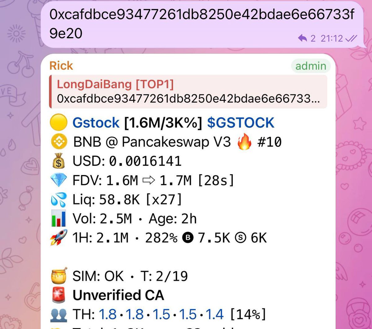 dontsellbitcoin's tweet photo. Mình đã nói $GSTOCK được CZ hỗ trợ khi giá ở quanh 1.5M MC. Nếu lúc đó anh em chan 100$ thì giờ đã có 2000$. 

$GSTOCK chưa dừng lại đâu, chuẩn bị bay như $ASTER đó. Ai miss kèo thì có thể tìm những con trong hệ sinh thái mà chan. https://t.co/Bgq0CIRvay