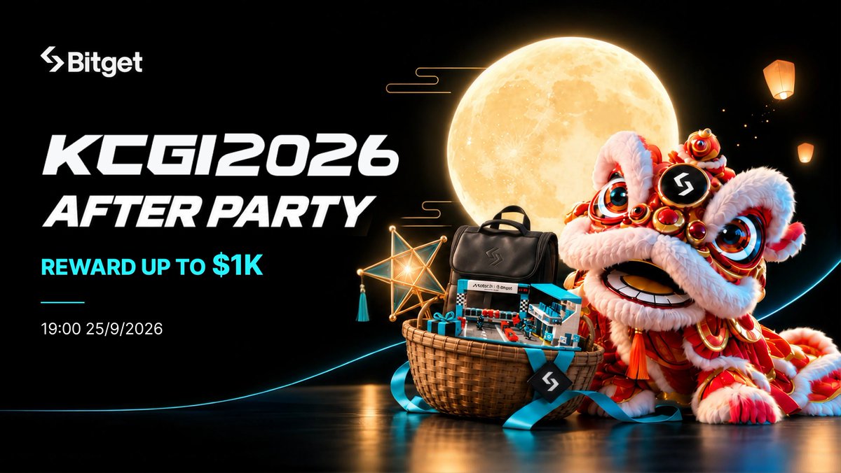 bitgetvietnam's tweet photo. 🔴 Livestream: KCGI after-party | reward up to $1k

⏰ 19:00 25/9/2026 
🔗 https://t.co/sfZabdxeZv

⚡️ 10 lucky users get $3 each
- Quote + hashtag #KCGI2026 #trungthudaichien + tag 3 friends
- Follow "Bitget TV" on App https://t.co/HSVNMXb8Sk
- Cmt: Screenshot showing you have followed Bitget TV + UID

✅ Reveal winners: Mooncake recipe hunt

✅ Lucky draw

✅ Minigame during livestream 

✅ Red envelopes

✅ Complete task to get Keyboard

➡️ Fill form: https://t.co/3gf2ZtmX2L

#KCGI2026 #trungthudaichien

———
This information is for reference only and is not investment advice❗️