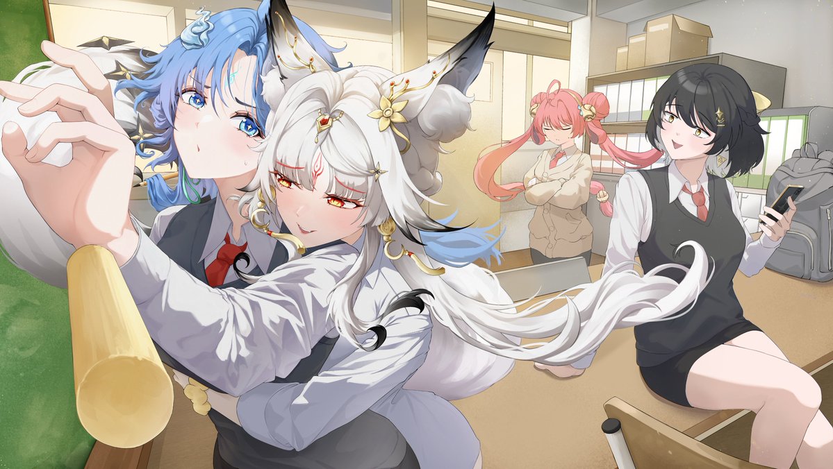 revermam12's tweet photo. #명조 #명조팬아트공모전 #WuWaFanart
After school  in Wuthering Waves! https://t.co/315PCs47Ad