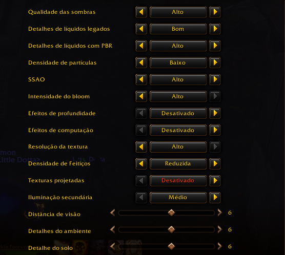 sedria_ofi's tweet photo. Fiz um post esses dias atrás sobre uma configuração pra arrumar o FPS do WoW Forever, fiquei ontem e hj testando algumas combinações em live e hoje consegui arrumar 98% do problema de memory leak que esta acontecendo no jogo.

vou deixar as configurações em inglês se caso esses post também acabar atingindo as demais comunidades.

e sim, eu estou jogando com o game todo no alto por agora, mas vc pode usar as configurações que passei na publicação anterior (também irei deixar nos comentários)  e adicionar as alterações que fiz nessa que estou usando agora sem problema nenhum, mas pra mim estou rodando com 80 FPS em stormwind lotada, e 120 no mundo(Meu monitor eh 120hz)