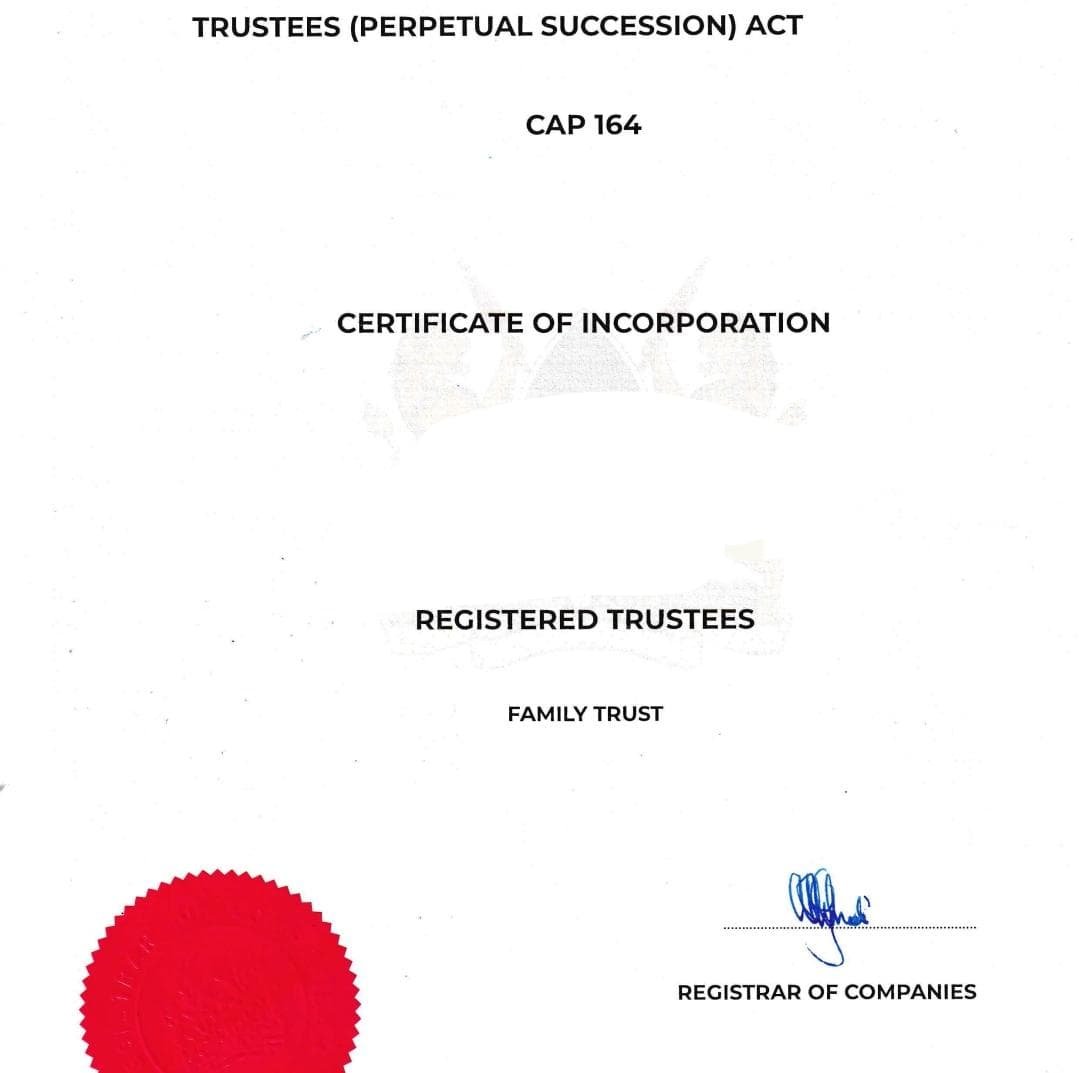 Thuranira_1's tweet photo. Most Clients are now embracing Trusts over Wills. Here are some of the benefits of a Trust:

1. Trust assets are separate from matrimonial property, meaning that upon divorce, property properly held in a Trust will not form part of the matrimonial property available for division.

2. If you go broke and your business fails, Trust assets are protected from creditors. Clever people understand this.

3. Trusts are tax efficient. Beneficiaries receive distributions without being taxed again where the relevant tax has already been paid by the trustee.

4. Upon your death, beneficiaries benefit from Trust assets without having to go through the lengthy succession cases.

There are numerous other benefits of Trusts. That’s why I get excited whenever I’m registering one.Registering a Trust takes one or two weeks.