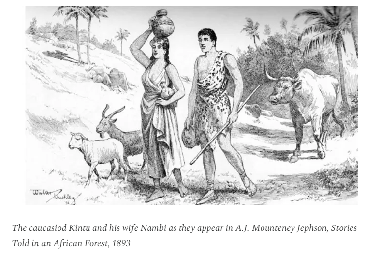 rhaplord's tweet photo. The mass psychosis of colonialists at the time was such that even a central african kingdom like Buganda was thought to have been founded by ancient white people 

Where there were no paintings of those mythical founders, they simply invented them
https://t.co/xCZAlBdauT https://t.co/ngW2K6svcx