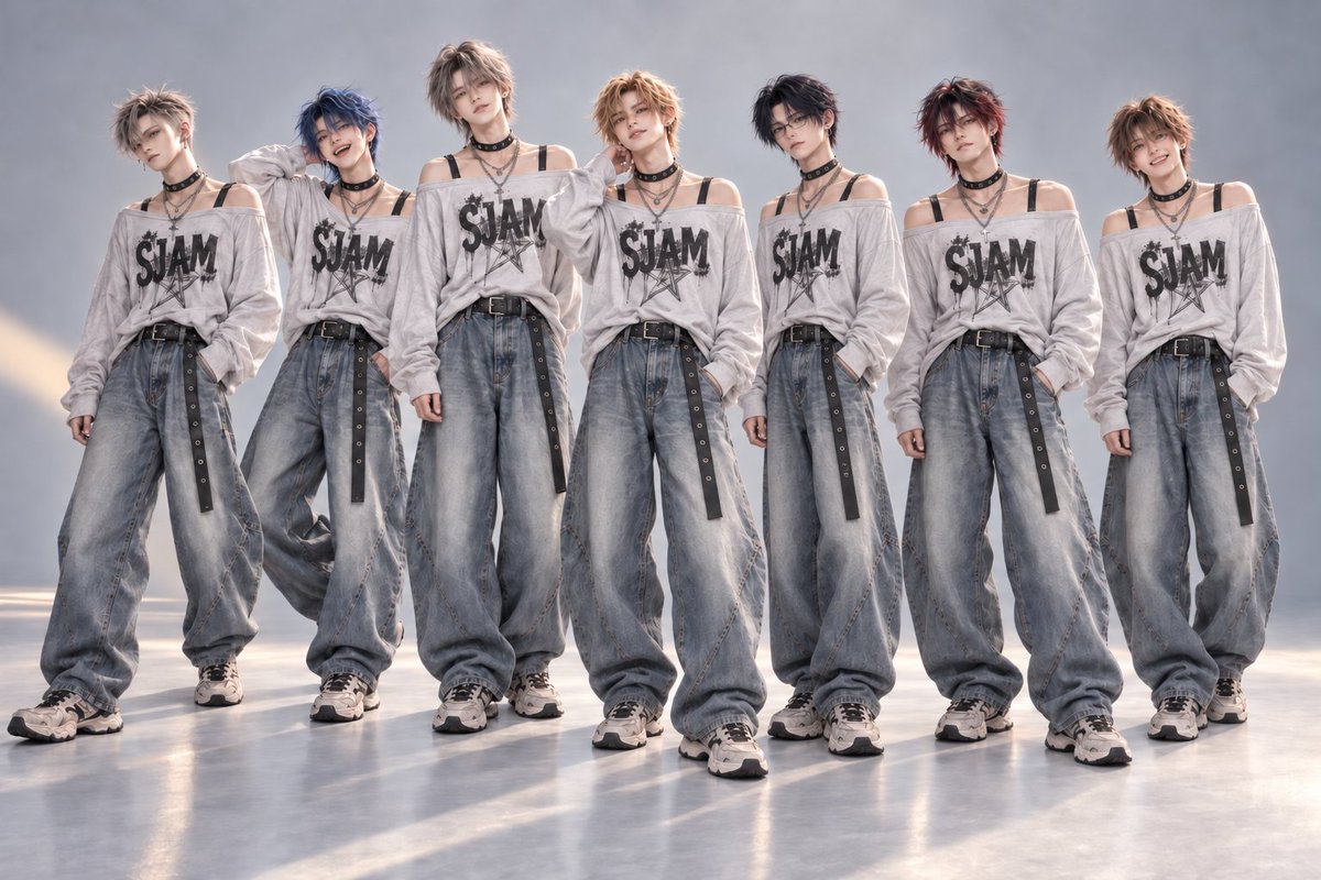 shu_sound's tweet photo. 素敵な衣装を参考にさせていただきました！
7人に同じ衣装を着せてみたら、思った以上にそれぞれの個性が出て面白かったですｗ https://t.co/OymX9Bf1oZ