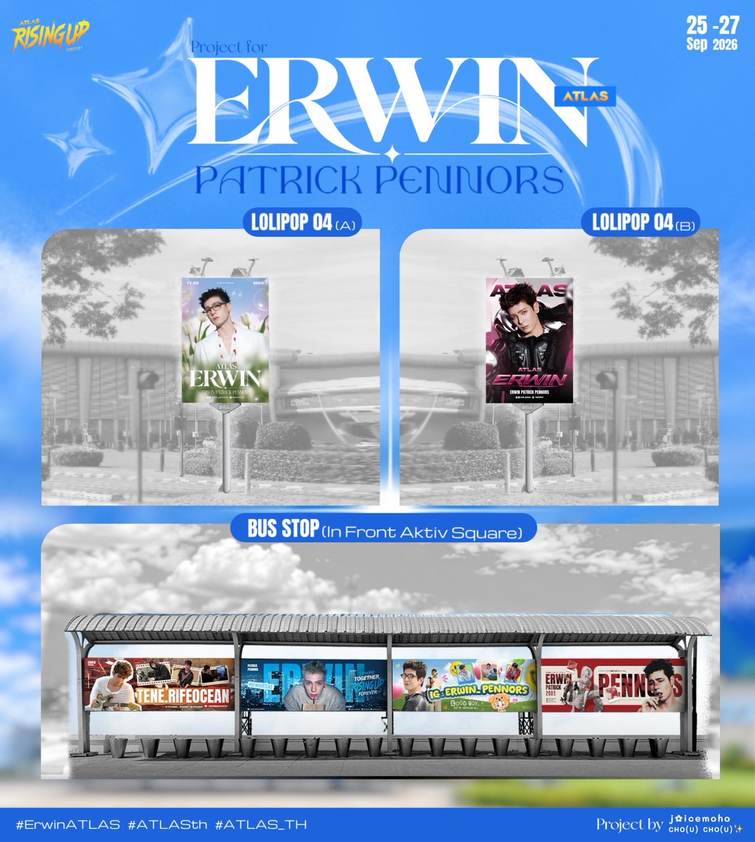 yyyyyyyyychtk's tweet photo. #ErwinATLAS’s project at #ATLASRisingUpConcert 🏆✨

• BUS STOP (ตรงข้ามฮอลอิมแพคอารีน่า)
• LOLIPOP (เกาะกลางถนนหน้าฮอลอิมแพคอารีน่า)

📍IMPACT ARENA
🗓️ 25-27 Sep 2026 

ฝากเอลิสมาแชะๆกับเออร์วินด้วยน้าา 📸🙌
(Tag ig story @ focuserwin ได้นะคับ)
#ATLASTH #ATLAS_th https://t.co/1UOh8bRg90